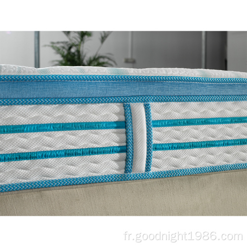 Matelas en mousse souple à mémoire écologique d&#39;utilisation de chambre à coucher de taille faite sur commande de tissu de style moderne du Canada